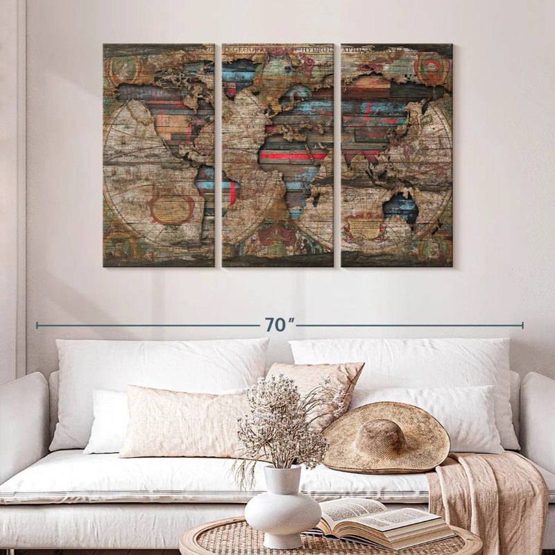 Aliaz Distress World, 32" H x 50" W