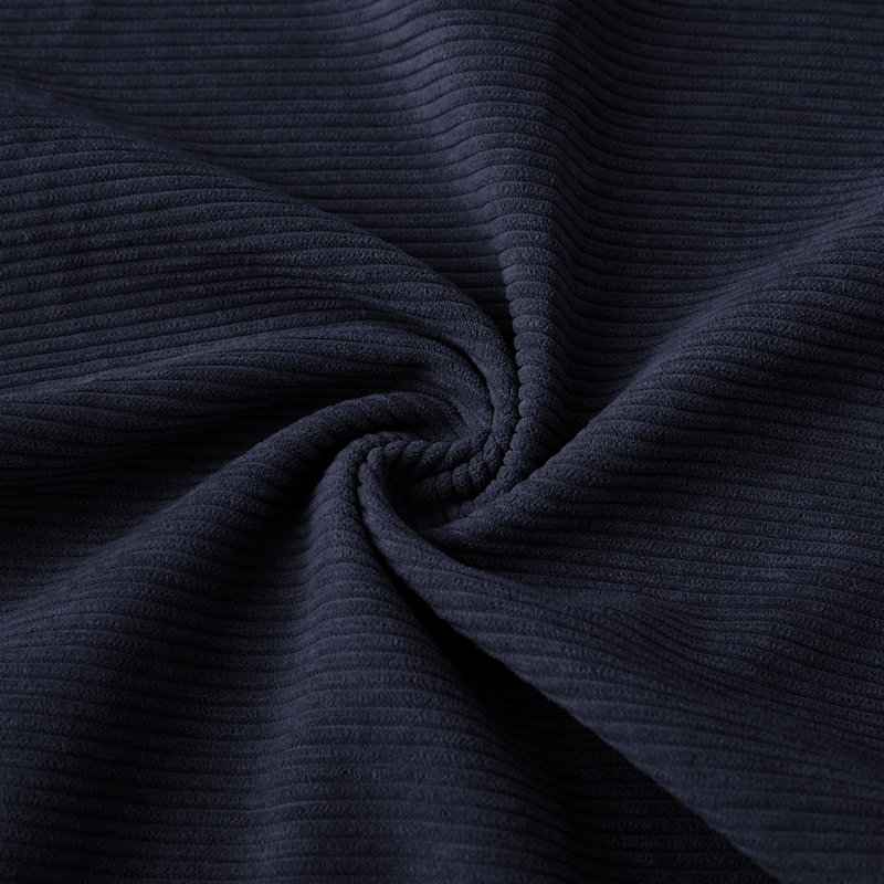 Striped Crushed Velvet Cushion Cover (Set Of 2) , Navy
