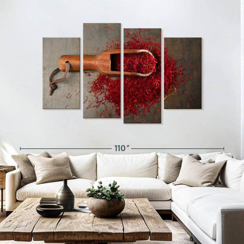 Épice rouge Yarlin, H 54 po x l 84 po