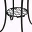 Table d'appoint de patio avec tablette