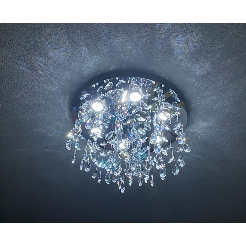 Lustre encastré en cristal K9 de 20 po Focke