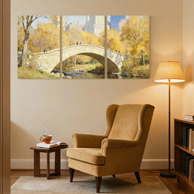 Ensemble de 3 reproductions d'art mural sur toile