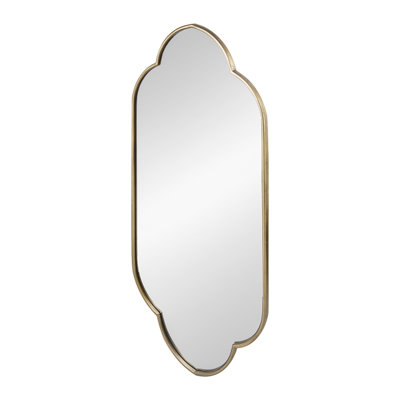 22.4x1x48" Wall Mirror with Notched Edges