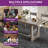 Driss 70.86" Rectangle Dining Table, Farmhouse Kitchen Table with Wooden Base for 6-8 People