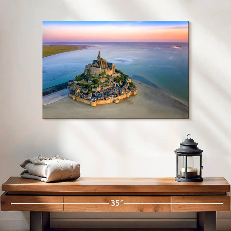 Adella Mont St.-Michel, France, Normandie, H 16 po x l 24 po