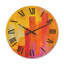 Horloge murale paysage urbain des gratte-ciels dans la ville moderne III-63618608