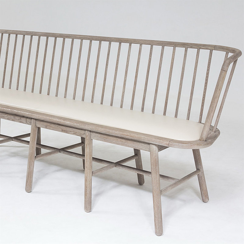 Spindle Long Bench, Beige