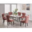 Caesar Velvet Dining Chair, Ergonomic Curved Back With Solid Wooden Legs- Side Chair for Dining Room Kitchen Living Room - Single-360985940