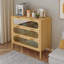 Commode d'appoint à 3 tiroirs en bois massif Yariana