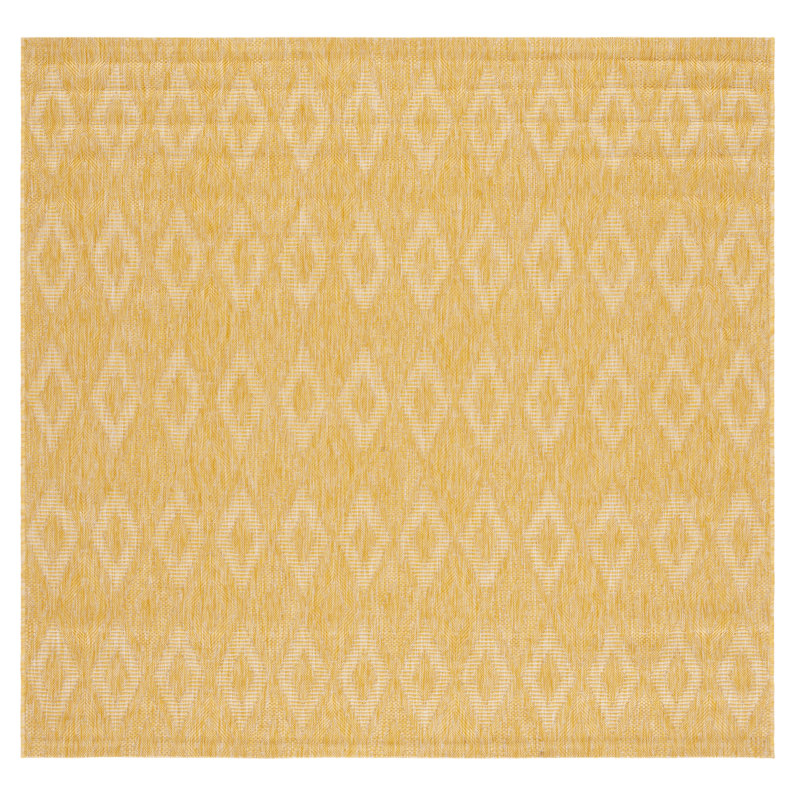 Lowndes Performance Geometric Indoor/Outdoor Area Rug, Square 6'7"