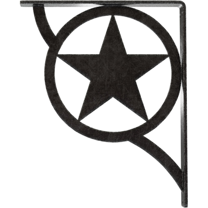 Support en fer forgé Austin, Étain antique, H 12 po x l 1,5 po x P 10 po