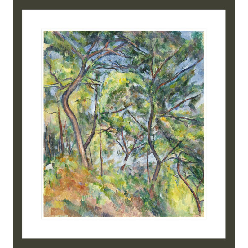 «Sous-bois» par Paul Cézanne, H 26,22 po x l 23,5 po