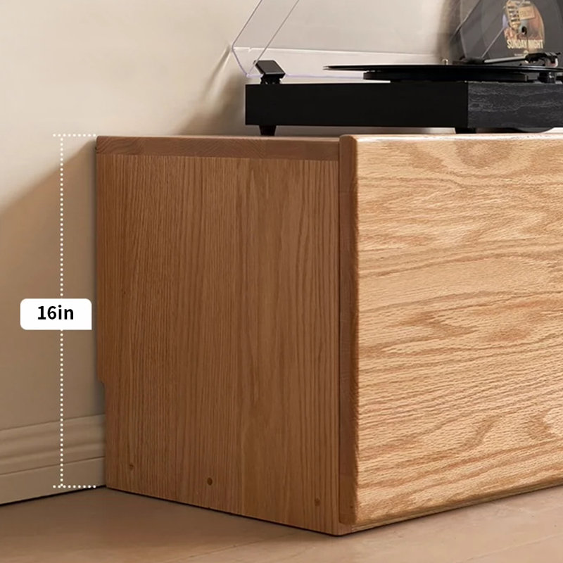 Oak Wood TV Stand - Modern Design