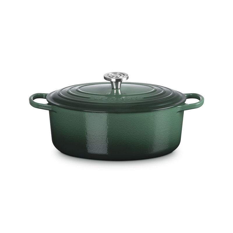 Le Creuset Enameled Cast Iron Signature Oval Oven 6.75Qt - Artichaut Crucible Ss Knob, 6.75 quarts , Artichaut