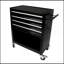 Chariot à outils multifonctionnel avec 4 roulettes - Noir-130369935
