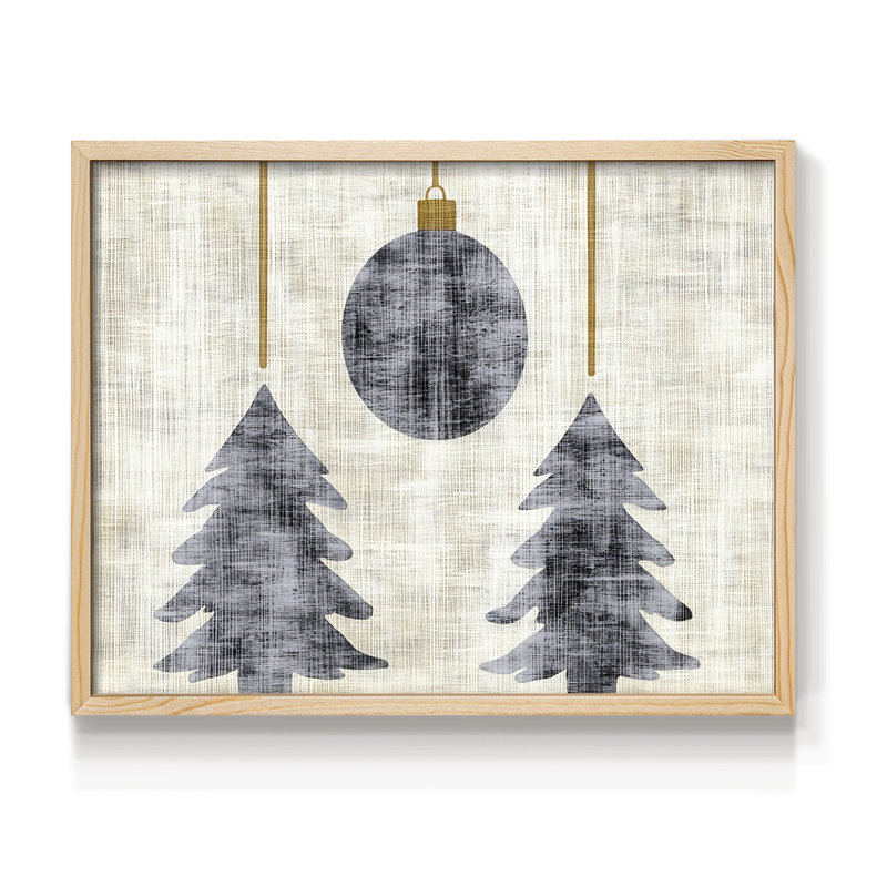 Art de Noël - CXIV - reproduction encadrée, H 11 po x l 14 po, Naturel