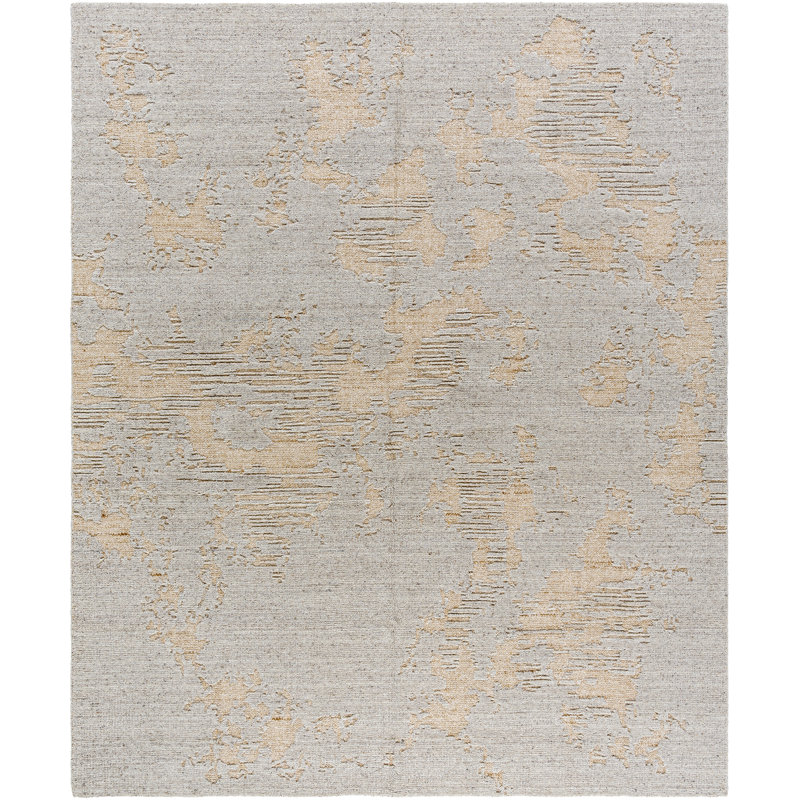 Niran Hand Knotted Abstract Indoor Rug, Rectangle 9' x 12'