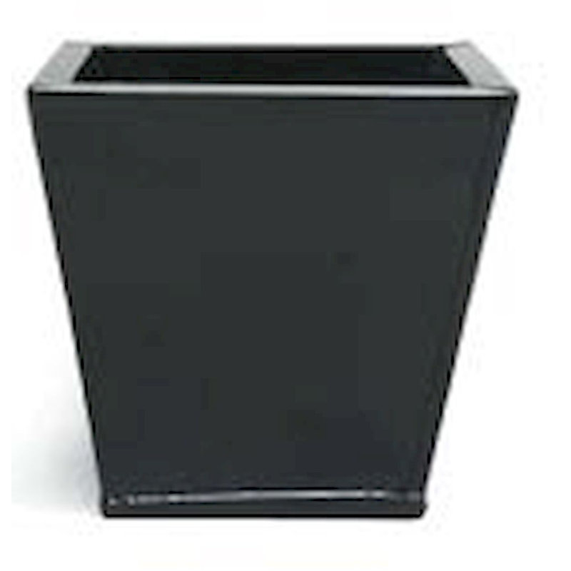 Goshorn Metal Planter, 7.5" H x 7.5" W x 7.5" D, Black