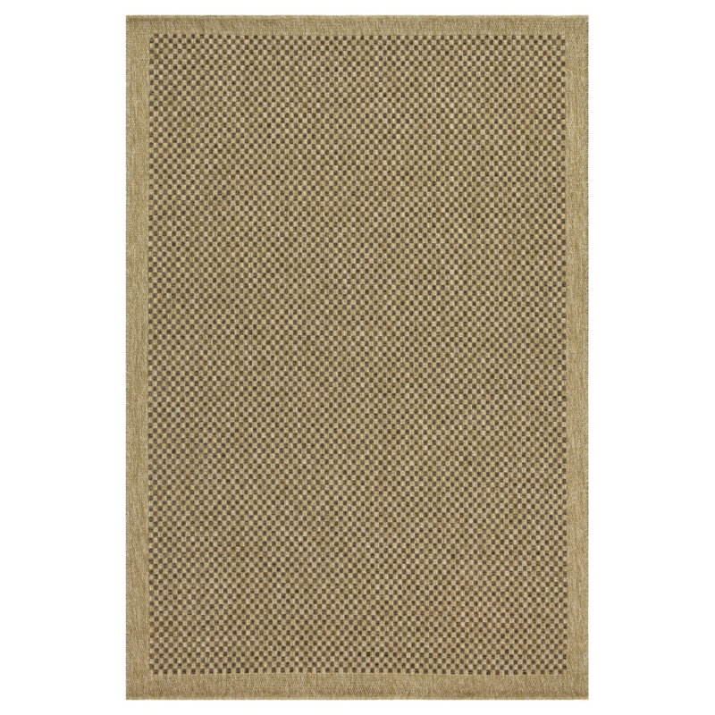 Earth GC_NTL1005 Jute/Mocha 7 Ft. 10 In. X 10 Ft. 3 In. Indoor/Outdoor Area Rug, Rectangle 10'3" x 7'10"
