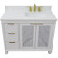 Ensemble de meuble-lavabo simple 43 po avec miroir Schreck-1115880036