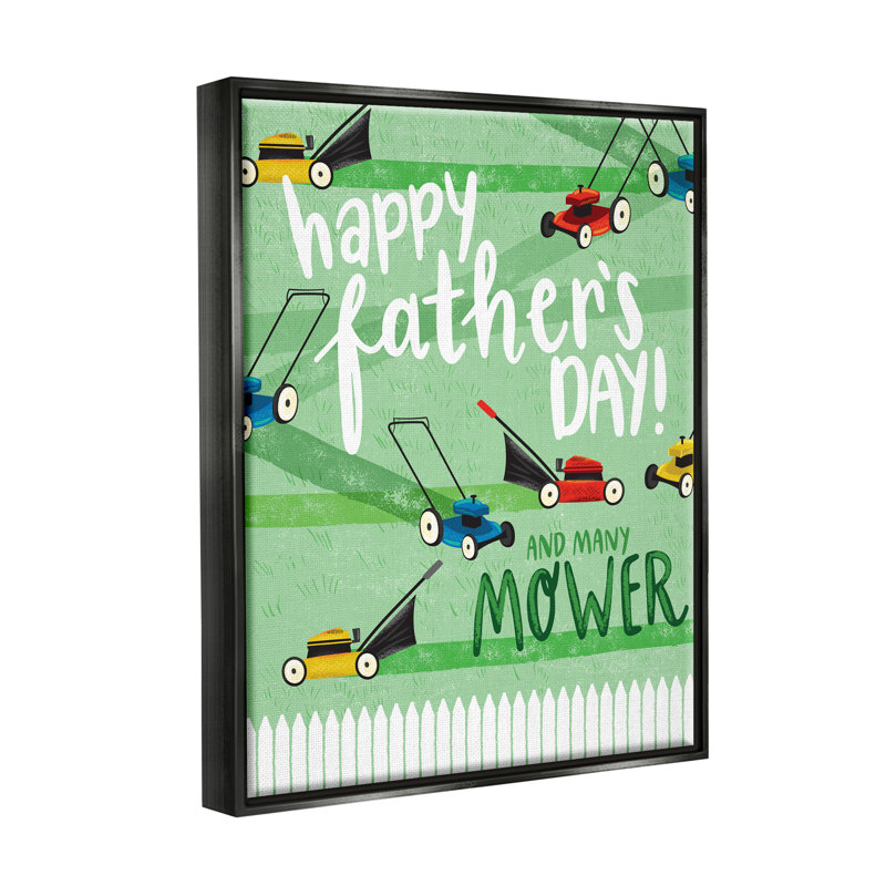 «Happy Father's Day» par Arrolynn Weiderhold, Cadre flottant noir de jais, H 31 po x l 25 po x P 1,7 po