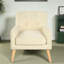 Chaises d'appoint confortables en bois de polyester de style Mid-Century moderne