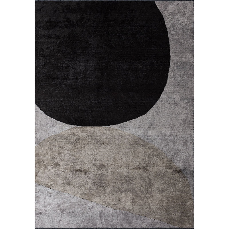 Findlay Abstract Hand Loom Indoor / Outdoor Area Rug, Rectangle 7'10" x 9'10"