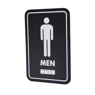 Panneau de signalisation pour hommes