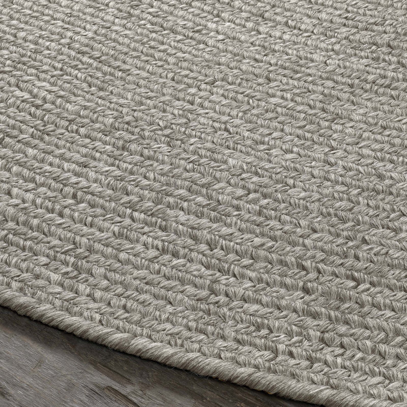 Tapis intérieur / extérieur en toile tressée Neufeld, Rond 6 pi