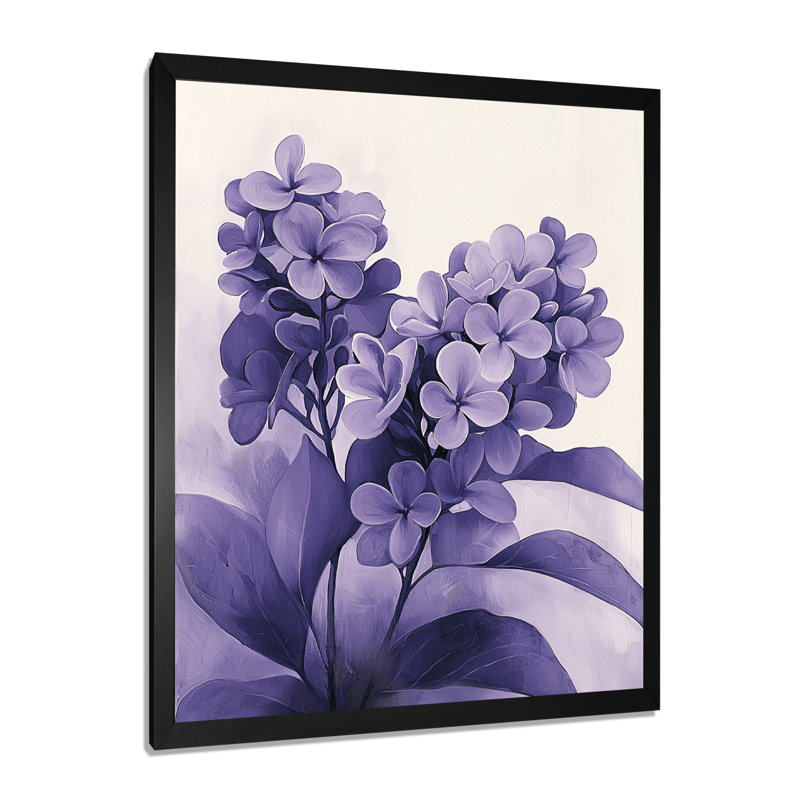 Karlee - Floral Canvas Prints, H 40 po x l 30 po, Noir, noir, noir, noir, Reproduction encadrée d'une seule photo
