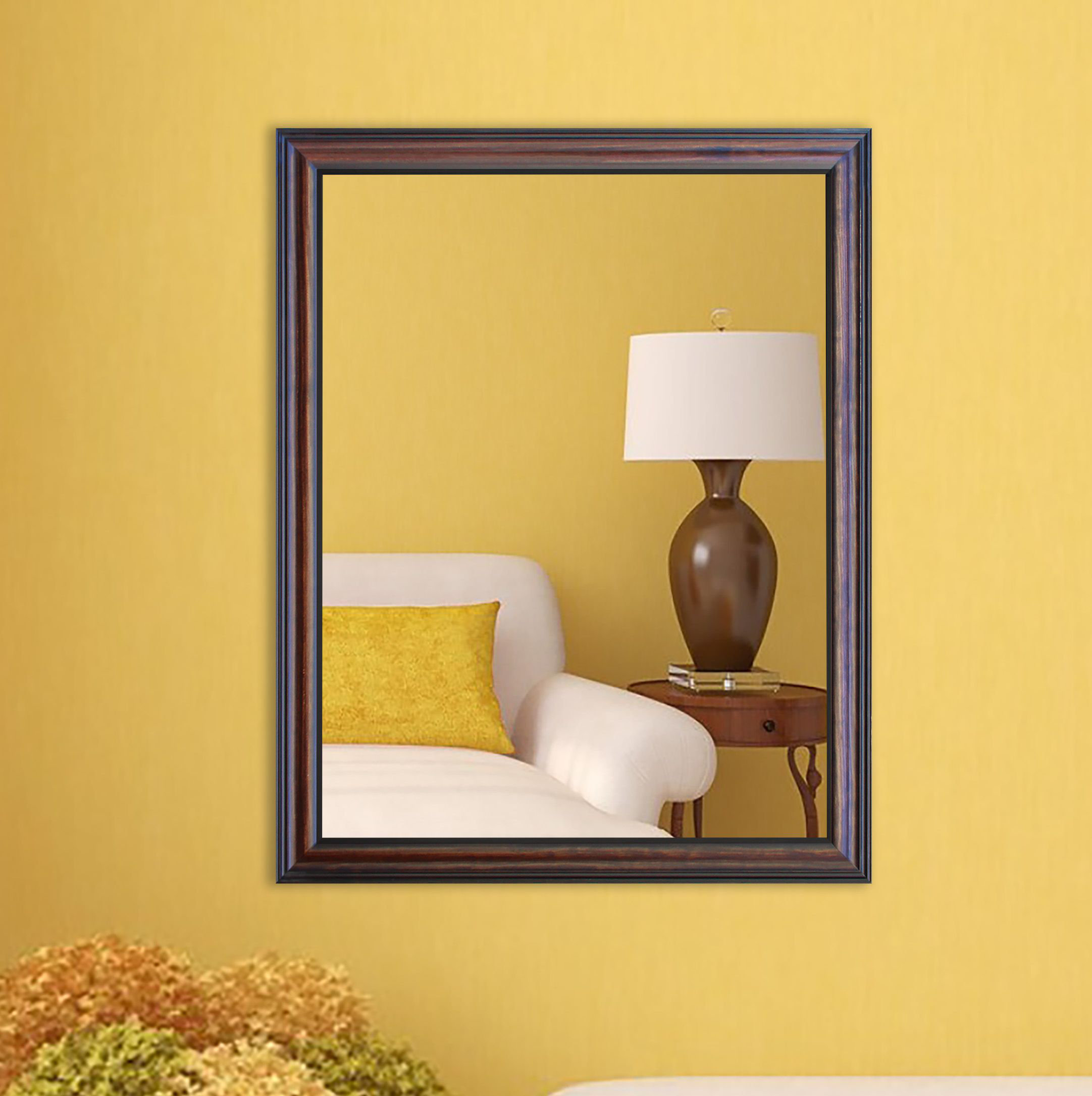 Lark Manor Ukiah Wood Rectangle Wall Mirror & Reviews Wayfair Canada
