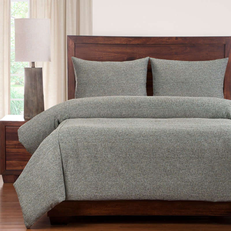 Ensemble de housse de couette et d'insertion Belmont Blend, Housse de couette grande + 2 taies décoratives +, Pistache
