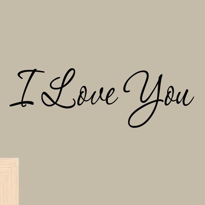 Décalcomanie murale i love you Greco, 7,5 po x 22 po