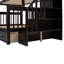 Lit superposé simple avec tiroir et escalier. Bois massif. Rangement maximal. Escaliers sécuritaires. Polyvalent pour le rangement des tiroirs de chambre à coucher et de maison-2072563375