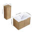 Meuble-lavabo mural 30 po avec lavabo et armoire latérale en céramique, porte et armoire de rangement