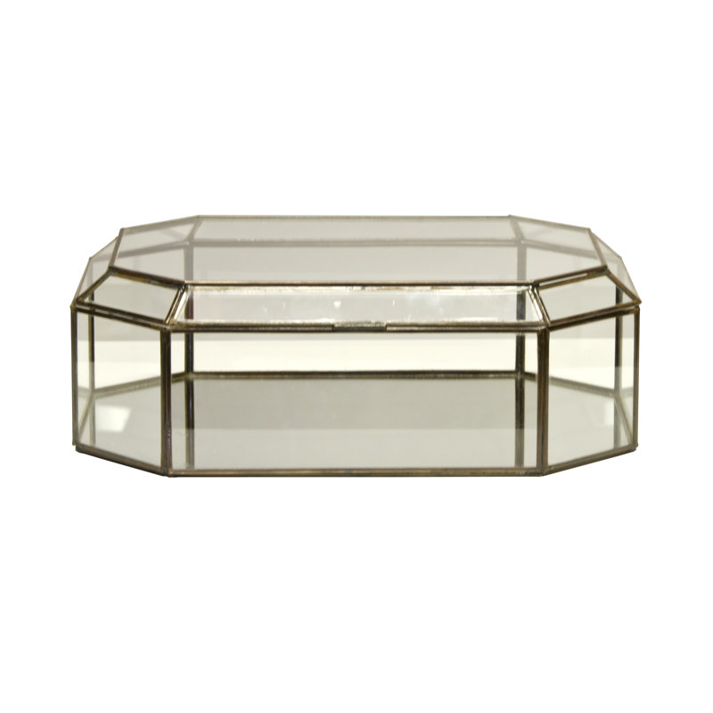 Box Glass Decorative Box, Clear Glass