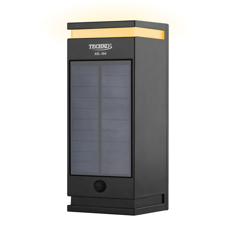 Outdoor Solar 1-Direction LED Wall Sconce