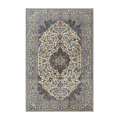 Tapis traditionnel beige / noir Gismondo