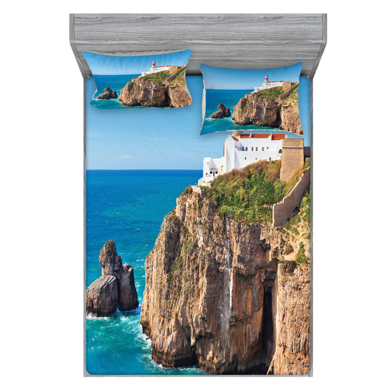 Microfiber Sheet Set, Queen Sheet Set with Fitted Sheet
