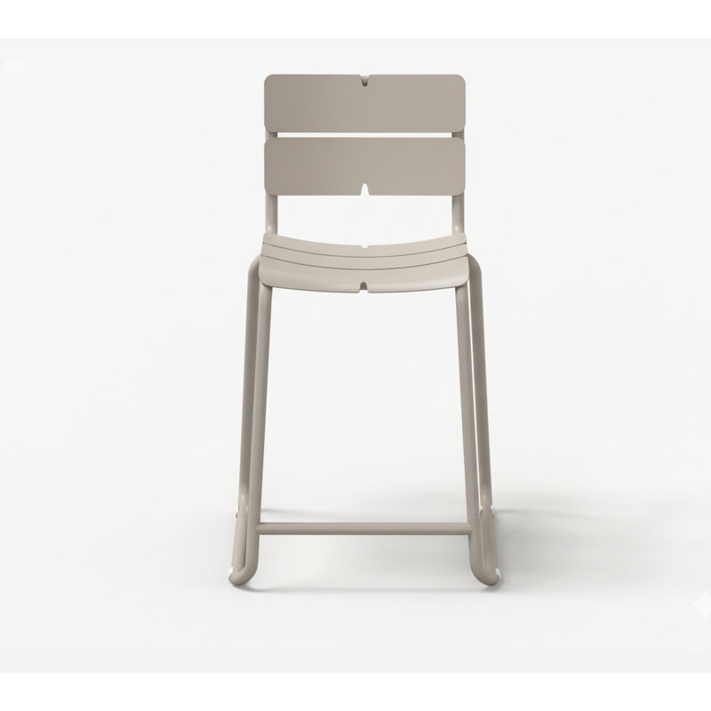 Tabouret de comptoir Corail, Gris