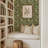 Budding Grove - Deep Olive Floral Wallpaper-132253814