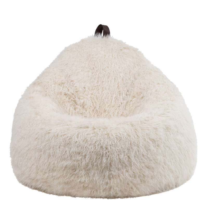 icon Cocoon Faux Fur Bean Bag, Cream