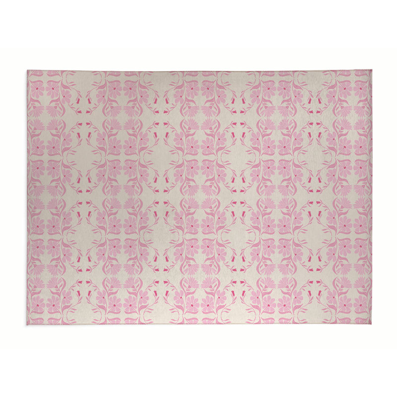 Groovy Flowers Area Rug, Rectangle 4' x 6'