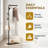 17.5-Inch Black Metal Coat Hanger With Black Base-1609801079