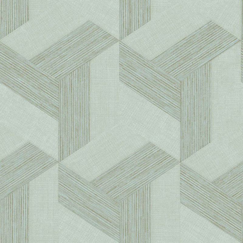 Synergy Geometric Design Wallpaper Roll, Blue