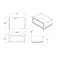 Table de chevet Mario Grey (table de chevet uniquement)