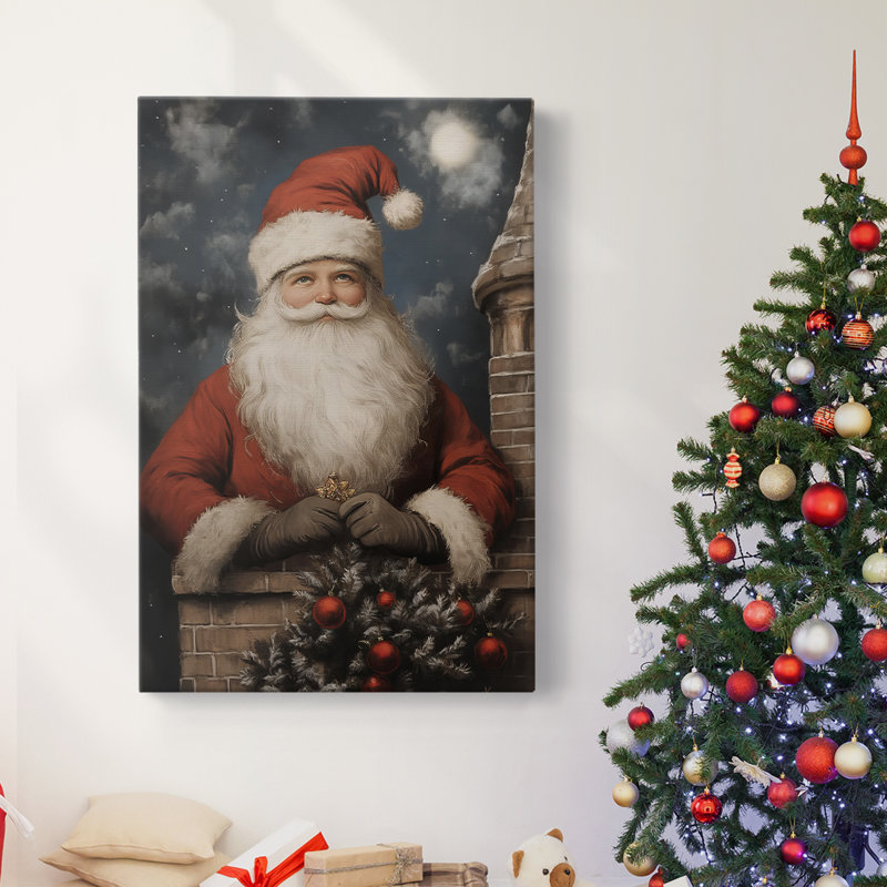 Art des Fêtes de Noël - Toile tendue avec châssis - Série 2-ICI, H 24 po x l 16 po