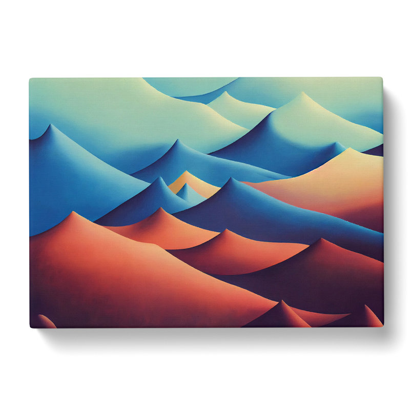 Hopeful Abstract Mountains - Wrapped Canvas, 35cm H x 50cm W x 3cm D