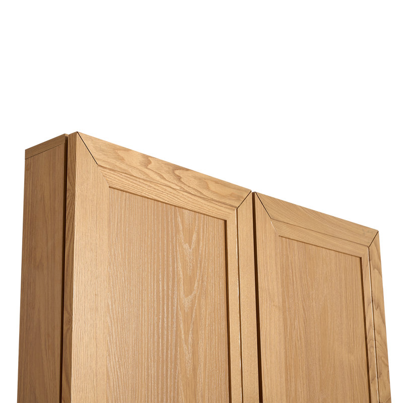 Armoire d'angle avec tablette réglable Cieria, Chêne
