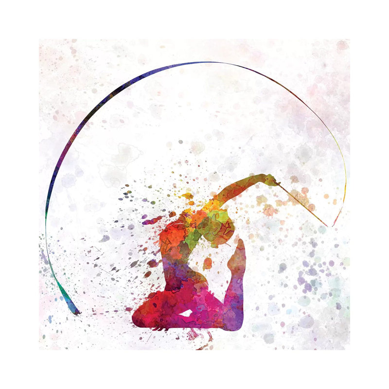 Rhythmic Gymnastics I by Paul Rommer - Wrapped Canvas Painting, 30.48cm H x 30.48cm W x 1.91cm D